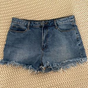 Articles of Society High-Rise Denim Shorts - size 31